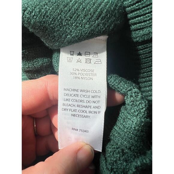 Telluride Clothing Company Boys Cable Knit Sweater, Green, Large / 14, NWT, Crew - Picture 7 of 7